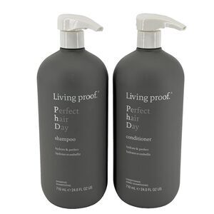 Living Proof Perfect Hair Day Shampoo & Conditioner Set 24oz With Pumps NEW